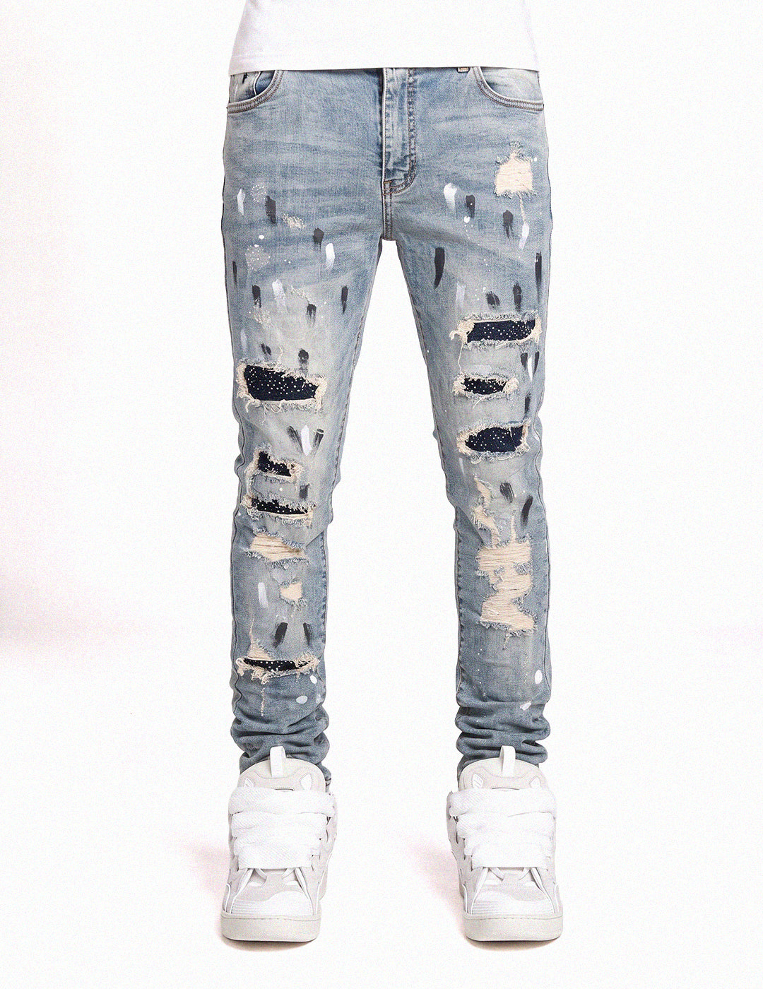 EMBELLISHED SKINNY DENIM