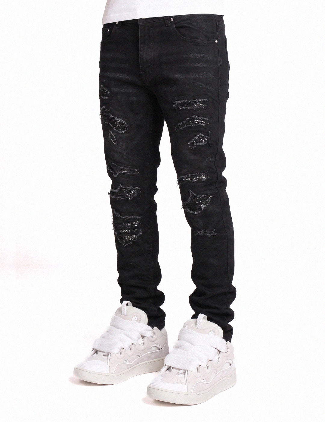 blugi skinny bandana purpi