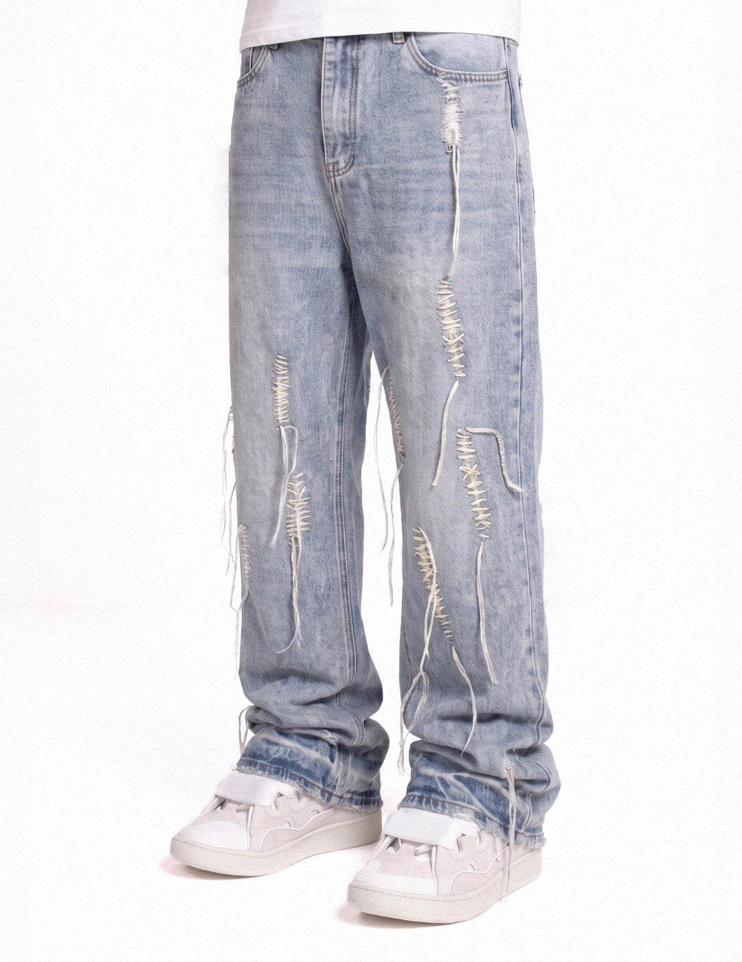 blugi baggy sewn purpi