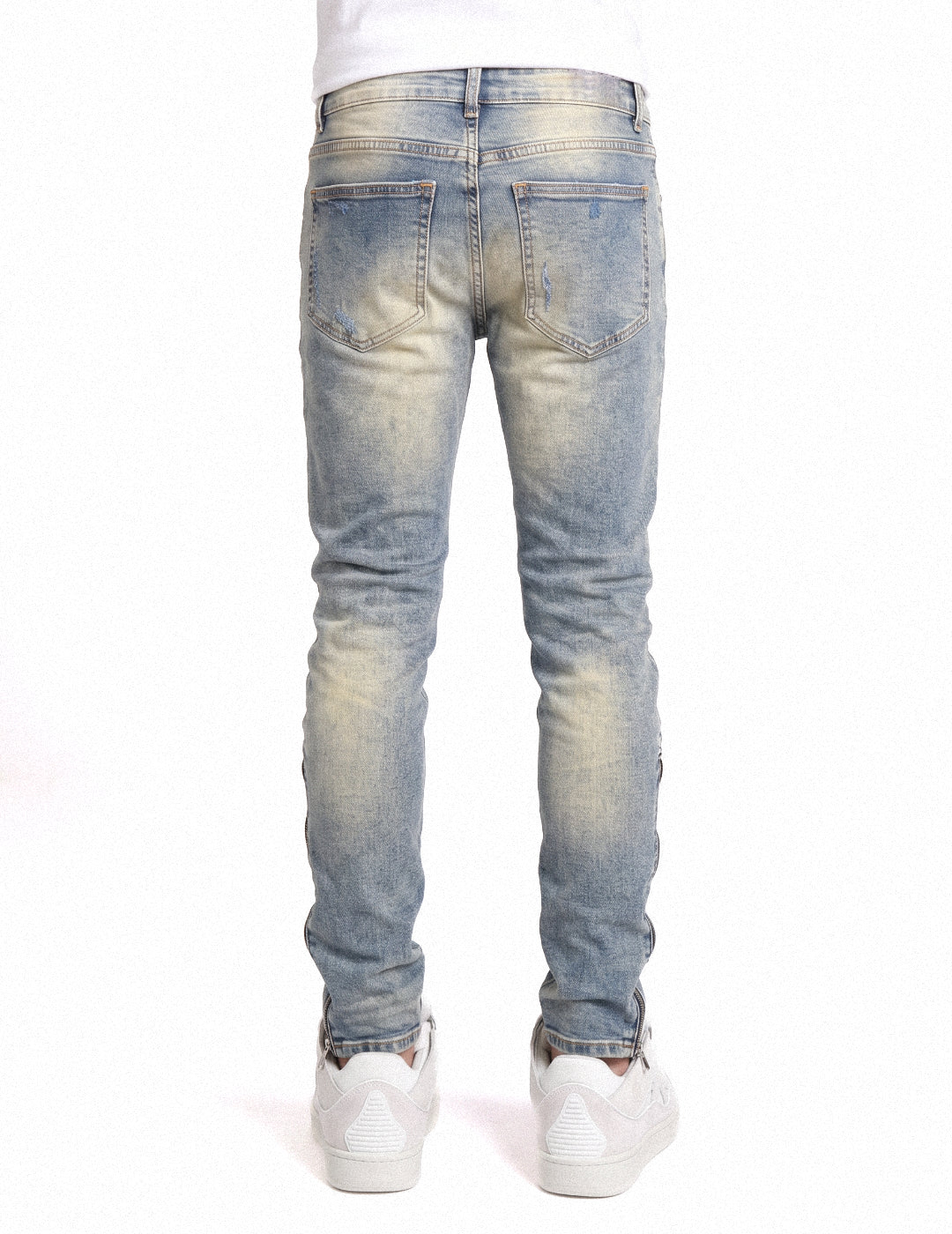 ZIP UP SKINNY DENIM